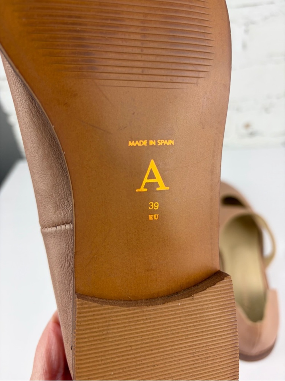 Anthropologie Sasha Pink Leather Cutout Do’orsay Mary Jane Ballet Flats 39 - Picture 10 of 12